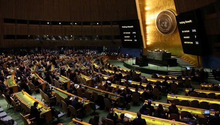 The resolution of the Russian attack on Ukraine was approved by majority vote in the United Nations General Assembly