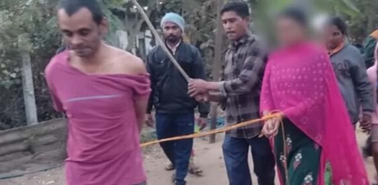 The policeman beat up the wife and her friend The policeman beat up the wife and her friend