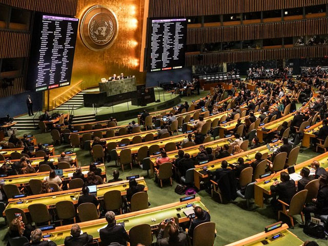 the invasion of Ukraine;  The resolution condemning Russia in the United Nations was approved by majority vote