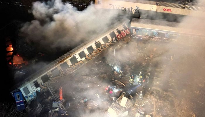 Passenger and freight train collide in Greece, 32 dead, 85 injured Photo courtesy of Foreign Media