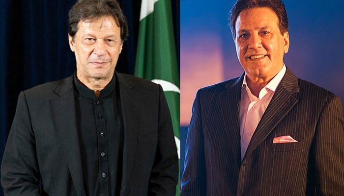 A memorable picture of Javed Sheikh with Imran Khan