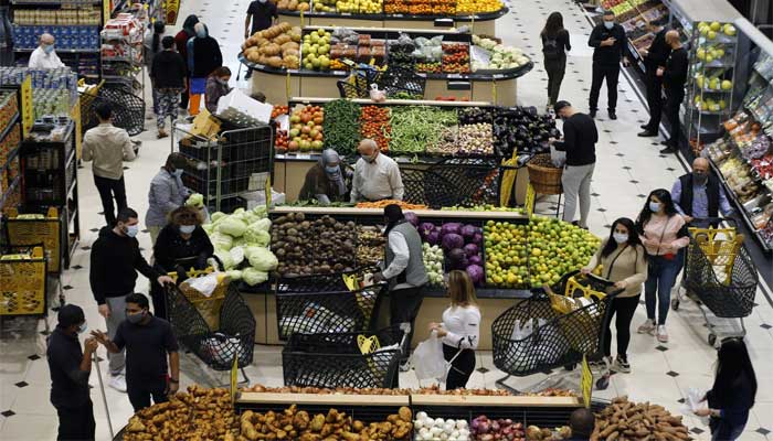 Domestic currency depreciated, consumer goods began to be sold in dollars Lebanon Supermarket, AP