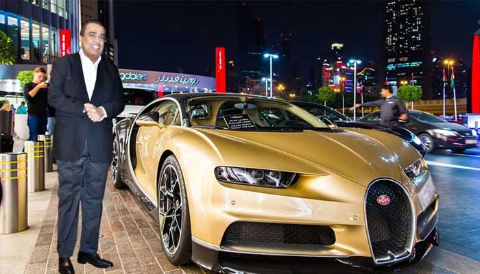 Indian tycoon Mukesh Ambani's driver's salary is two lakh rupees per month Mukesh Ambani with his luxury car