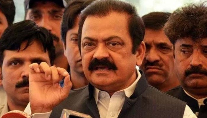If Imran Khan had to be arrested, PTI workers would not have been an obstacle, Rana Sanaullah Federal Interior Minister Rana Sanaullah - File photo