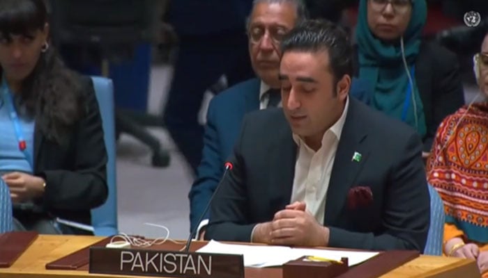 India is targeting women in Occupied Kashmir, Bilawal Bhutto Screen grab