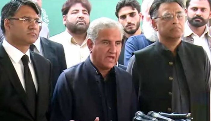 PTI delegation meeting with Chief Election Commissioner Screen grab