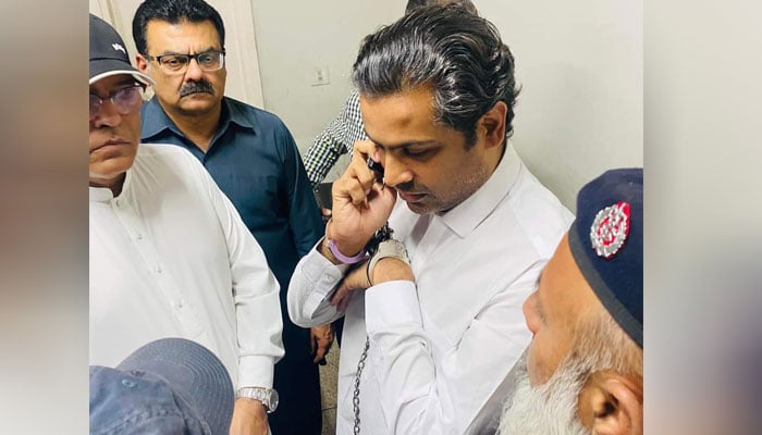 PTI leader Arslan Taj handed over to police on 2-day physical remand Photo: Social Media