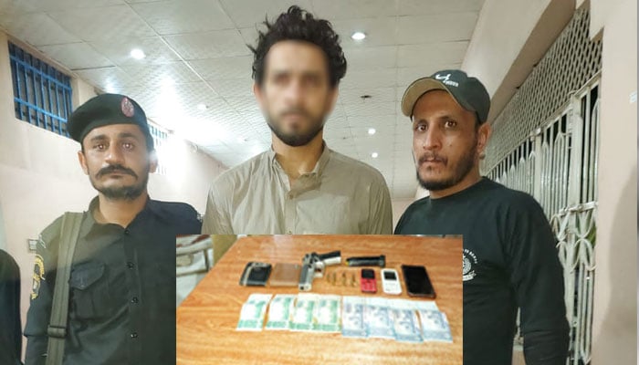Karachi, accused involved in the murder of a citizen arrested with weapons War Photo