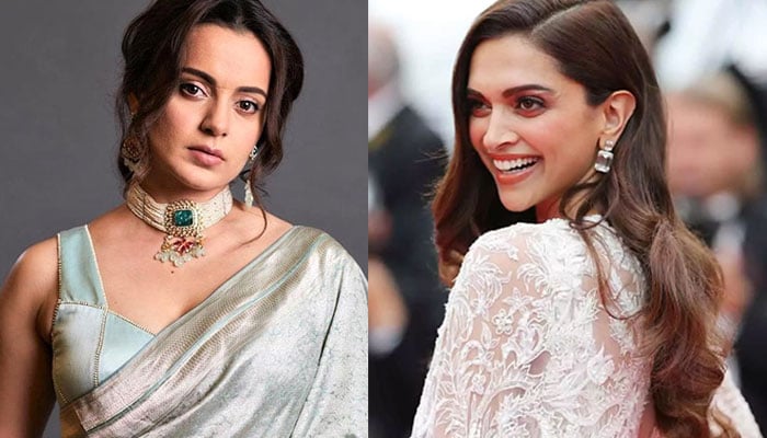 Twitter users surprised by Kangana Ranaut's praise for Deepika Padukone File photo