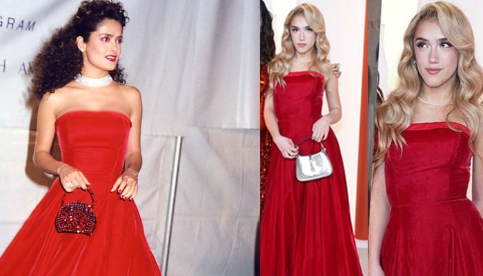 Salma Hayek's 26-year-old dress came in handy for her daughter Photo courtesy of Google