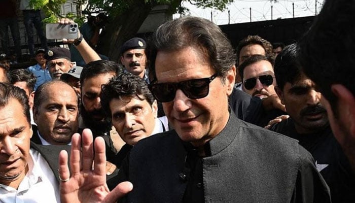 Imran Khan left Zaman Park for Islamabad File photo
