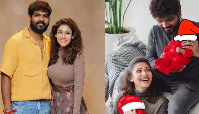 Vignesh shared a picture of the twins with Nain Tara Vignesh shared a picture of the twins with Nain Tara