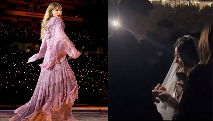 Fans got married during Taylor Swift's concert Photo courtesy of Twitter
