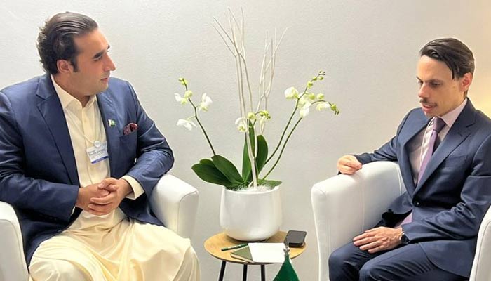 Foreign Minister Bilawal Bhutto's contact with his Saudi counterpart Prince Faisal Photo: File