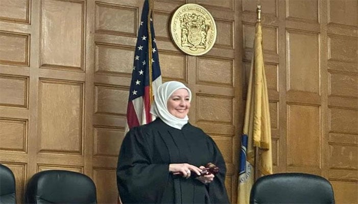Nadia Kahf, New Jersey's first veiled Muslim female judge Nadia Kahf, New Jersey's first veiled Muslim female judge