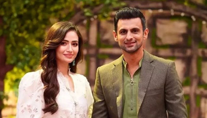 Shoaib Malik shared a picture with actress Sana Javed Photo courtesy of Instagram