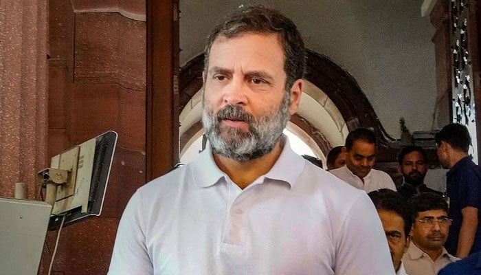 After being disqualified, Rahul Gandhi took on Modi with open arms File photo