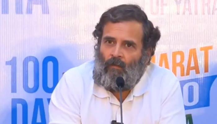 Congress leader Rahul Gandhi lashed out at journalists Photo: File