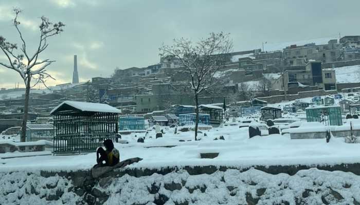 Rain and snowfall, 3 people killed, 7 injured in various accidents A scene after snowfall in Kabul, file photo