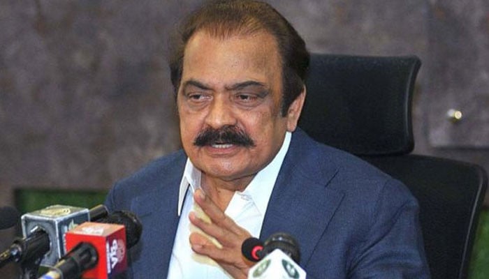 After 12 or 16 August, we will not have a government, Rana Sanaullah Interior Minister Rana Sanaullah. File photo