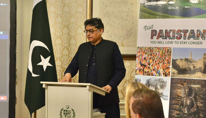An event on the theme 'Explore Pakistan' was held at the Embassy of Pakistan, Netherlands A photo taken during the event