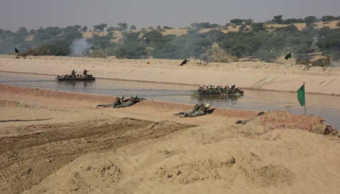 2 soldiers fell into the river and died when the rope broke during the military exercise File photo