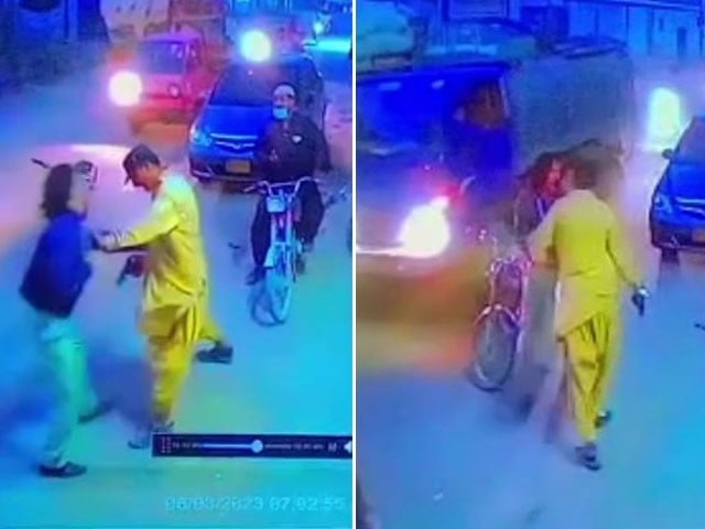 The series of looting incidents in District Central could not stop, the footage went viral on social media —Photo: Express