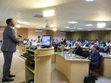 OIC COMSTEC Chairman, Dr. Iqbal Chaudhry addressing the participants of the International Islamic Scientific Event.  Photo: Courtesy of ICCBS 