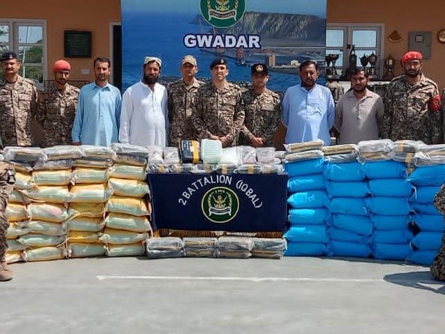 Coast guards operation in Gwadar, recovered 1700 kg of drugs worth 117 million dollars