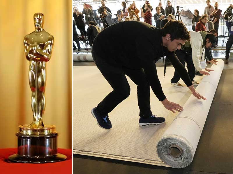 Oscar Award;  For the first time in 60 years, the red color of the carpet has changed