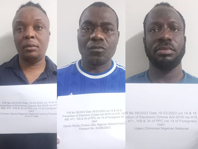 3 foreign accused of gang involved in financial fraud arrested