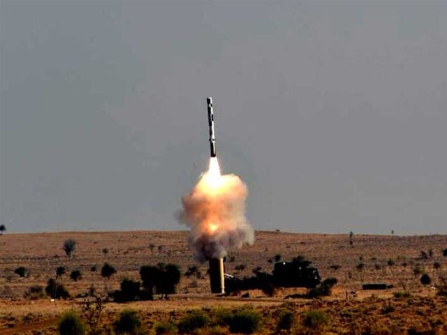 Indian army's mischief, fired a missile in its own land The missile was installed in the plane, the Indian authorities claim: Photo: File