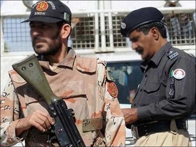 Rangers and police conducted raids in Orangi and Liaquatabad, five criminals were arrested