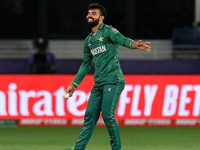 A big record for Shadab Khan in the last T20 match against Afghanistan Photo: AFP