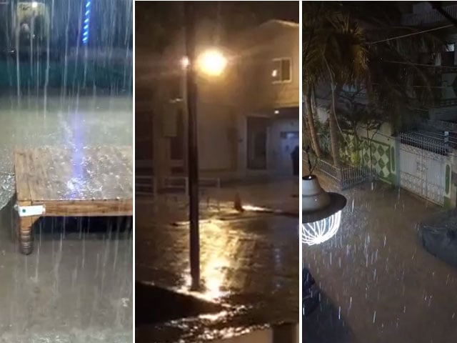 Rain with thunder in different areas of Karachi