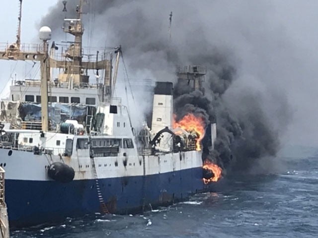 Philippines; 31 passengers including 3 children died due to fire in the boat 23 people were injured due to the fire in the boat: Photo: Internet
