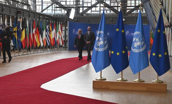 UN chief calls on EU to help world get ‘back on track’