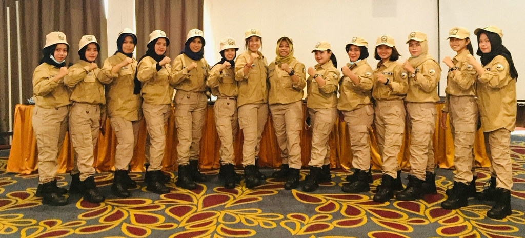 The Perempuan Inspiratif Mitra Polhut community ranger team at Bogani Nani Wartabone National Park.