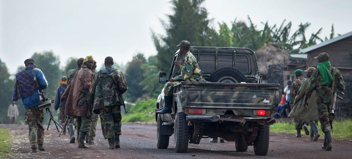 M23 fighters head towards Goma in the Democratic Republic of the Congo. (file) M23 fighters head towards Goma in the Democratic Republic of the Congo. (file)