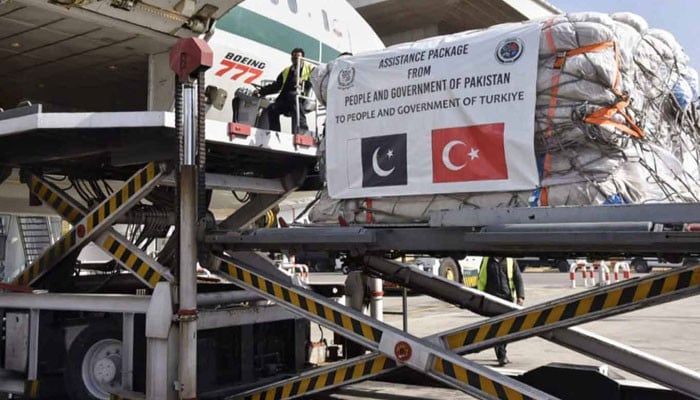 Another relief shipment for earthquake victims from Pakistan has been sent to Turkey