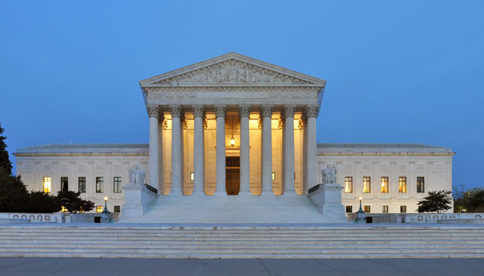 Application of the new law to the Supreme Court and federal judges in the United States