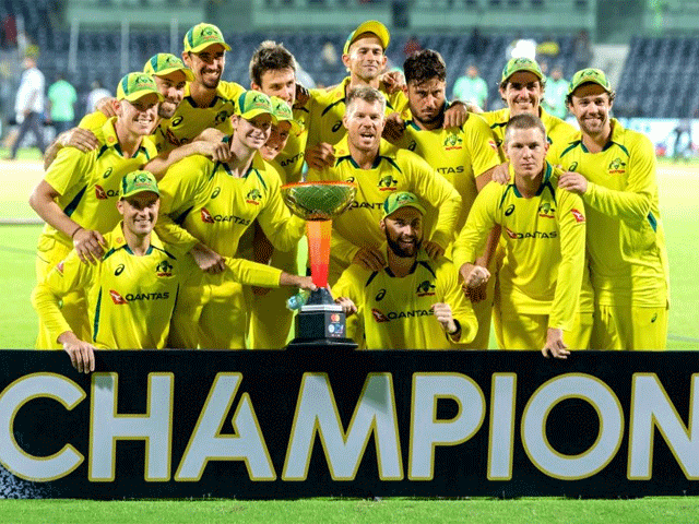 Australia won the series by defeating India in the third ODI