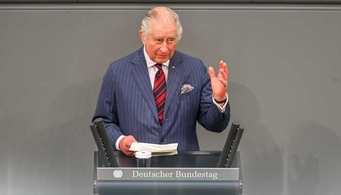 Britain's King Charles Swimme became the first monarch to address the German parliament