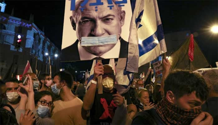 Demonstrations against Israeli Prime Minister Netanyahu's judicial reform plan for the tenth week