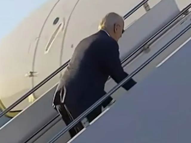 For the second time in eleven days, Joe Biden fell down the stairs