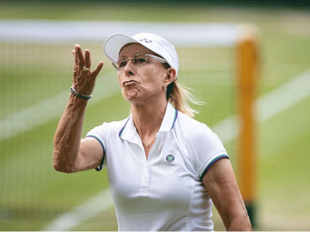 Former tennis champion Martina Navratilova beat cancer