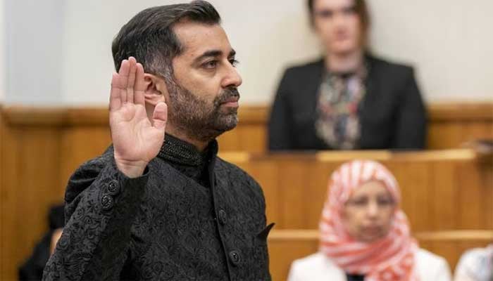 Hamza Yusuf was sworn in as the First Minister of Scotland