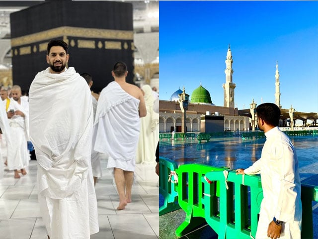 Haris Rauf's Umrah performance, Babar Azam shared a picture of his attendance at the Prophet's Mosque