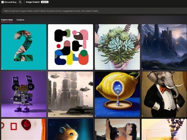 It is now possible to create AI images from words in the Microsoft browser