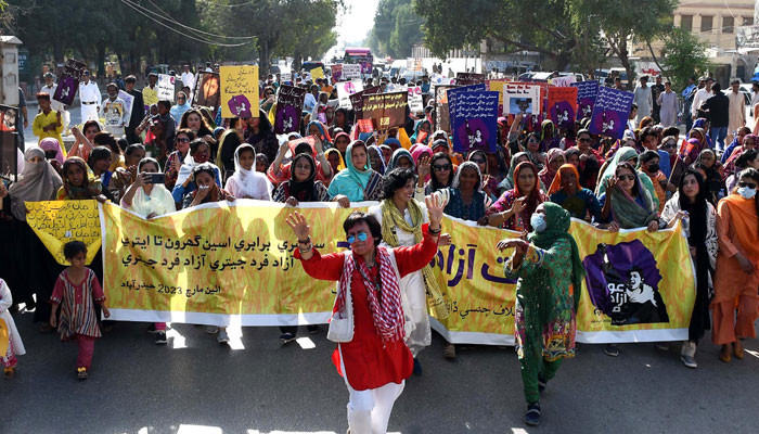 Rallies across the country on International Women's Day, demanding the end of injustice and equal rights